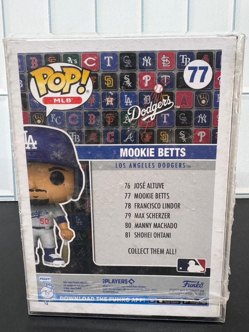 Funko Pop! MLB: Dodgers - Mookie Betts (Camiseta Alternativa), Multico...