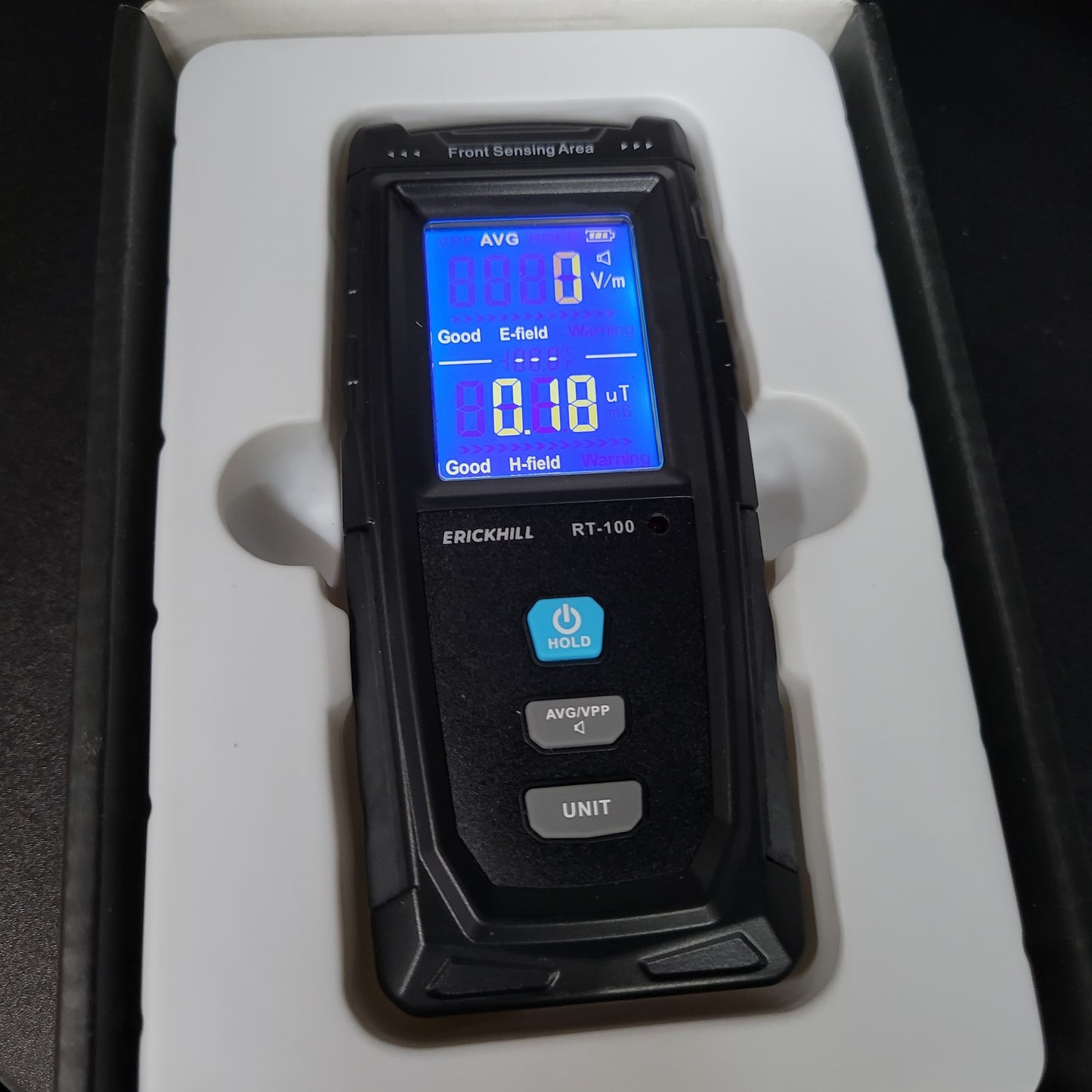 ERICKHILL Medidor EMF de micro USB, detector de radiación digital de c...