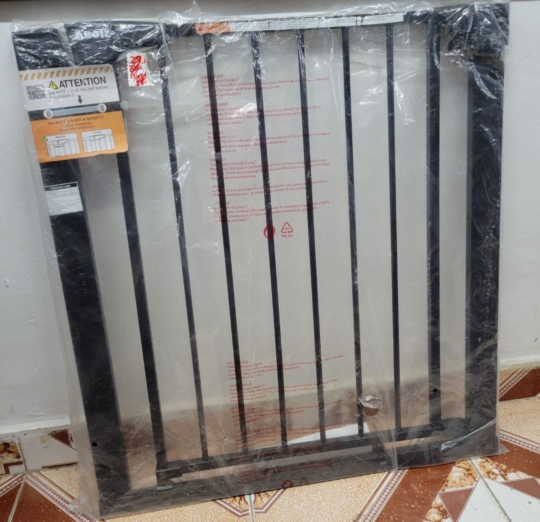 ABOIL Puerta negra alta de 30 pulgadas para puertas de escaleras, (29....