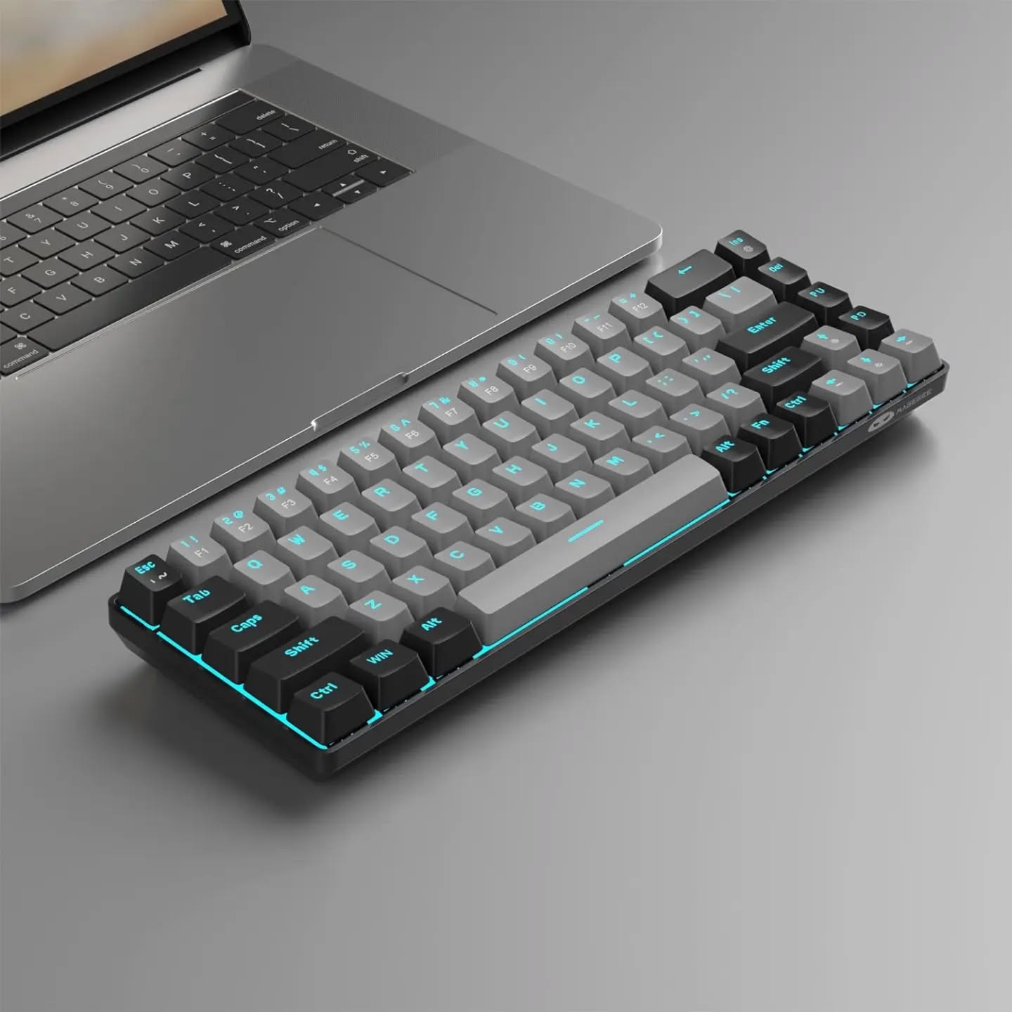 Teclado MageGee MK-Box -  portátil 60% mecánico para juegos, retroilumi...
