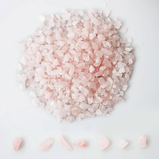 gemshan Chips de cuarzo rosa de 2 libras de cristal triturado natural ...