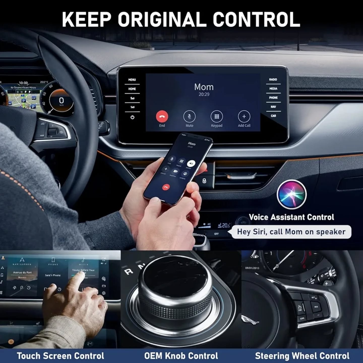 Adaptador inalámbrico CarPlay para CarPlay cableado de fábrica Adaptad...