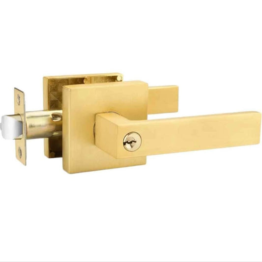 EHOMEWARE 1 paquete de manijas de puerta doradas, palancas de puerta d...