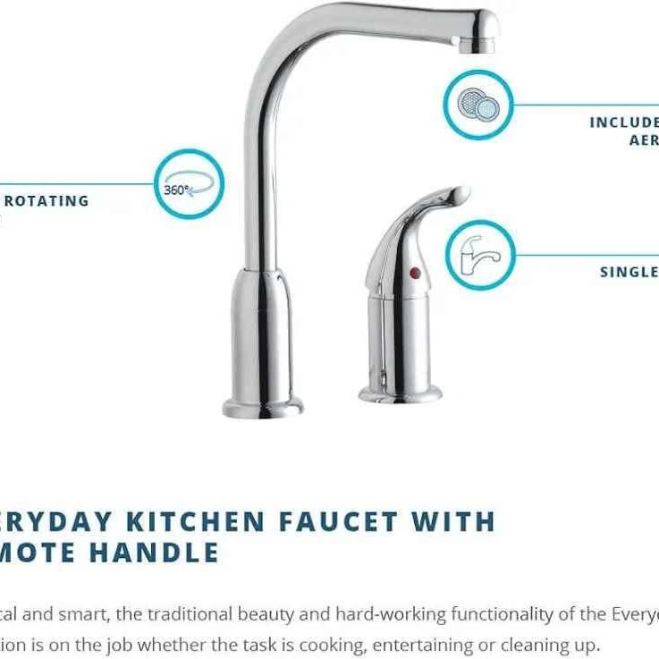 Elkay Everyday LK3000CR - Grifo de cocina para montaje en cubierta con...