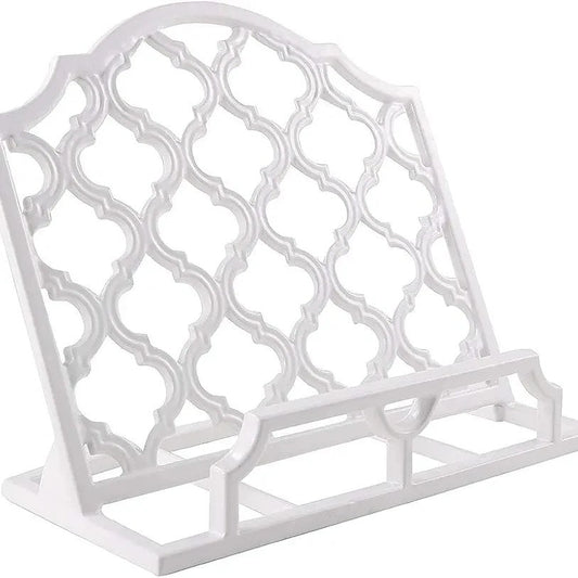 Soporte para libro de cocina de hierro fundido vintage, soporte grande...