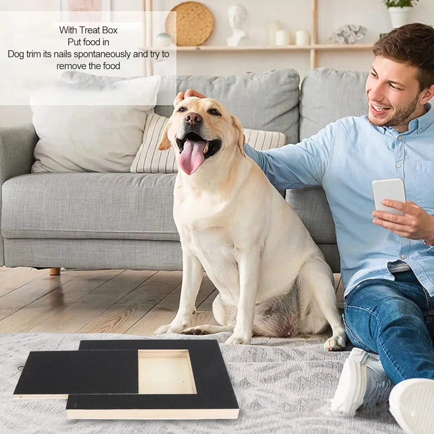 Tablero de Uñas para Perros, Almohadilla para Rascar, Papel de Lija de...