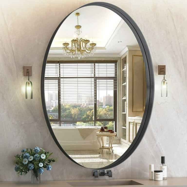 Espejo de Pared Ovalado de 24x36 Pulgadas para Baño, Espejos de Baño c...