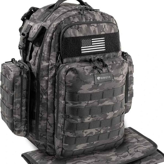 Dinictis Bolsa de pañales para papá, mochila para pañales para hombre ...