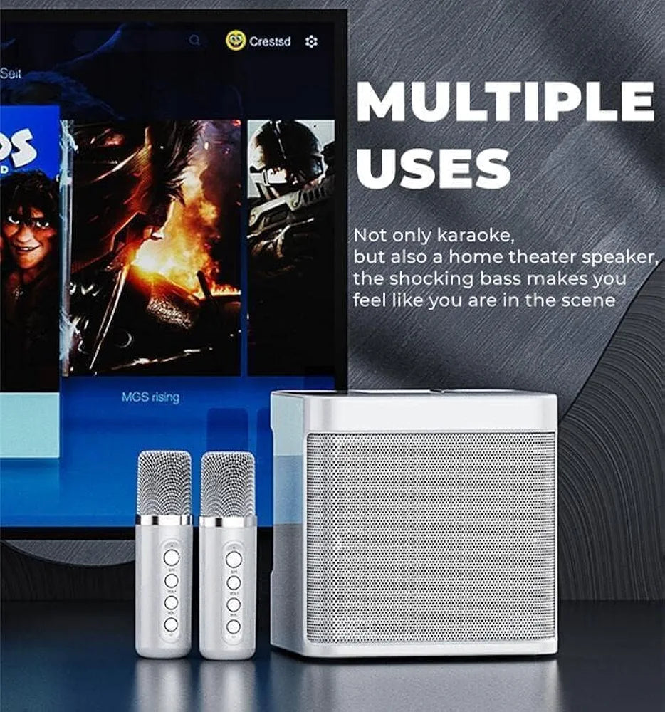 Altavoz Bluetooth portátil, máquina de karaoke para adultos ...