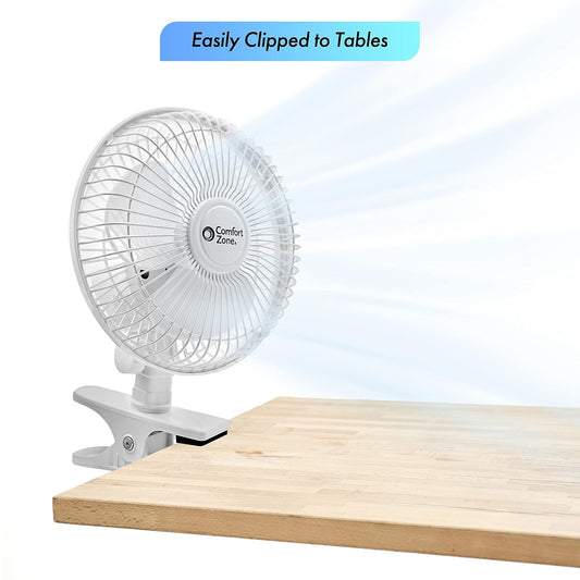 Comfort Zone CZ6C Ventilador de escritorio portátil silencio...