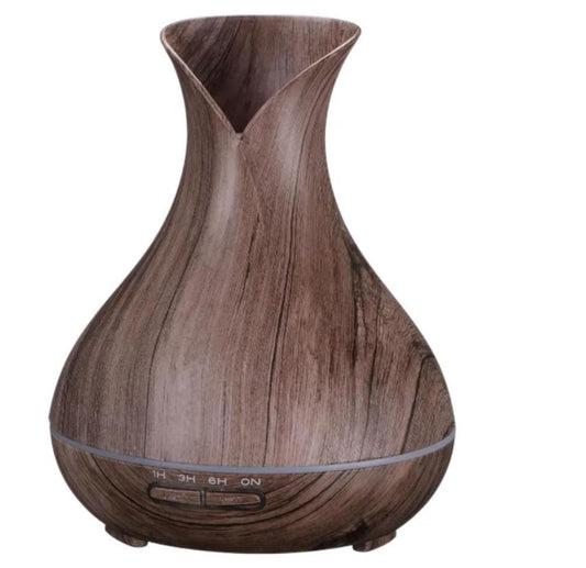 Difusor de aroma de madera Vulcan de SIXTOL, 350 ml, color gris | Humi...