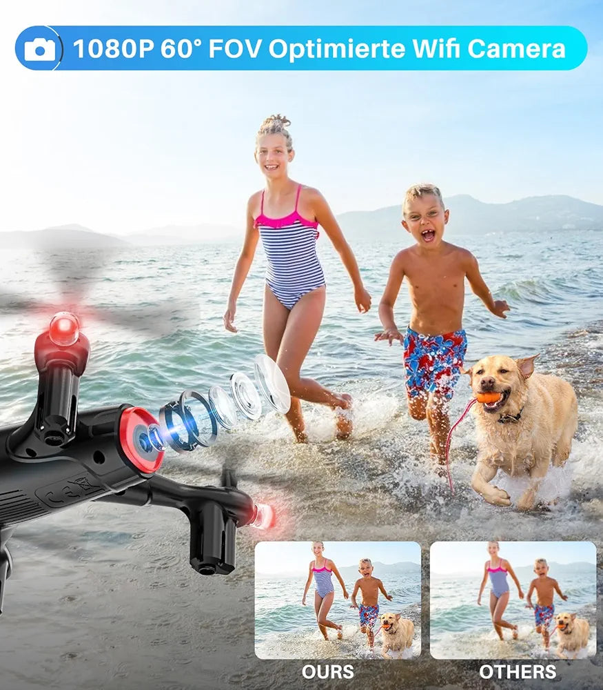1-Syma X400 Mini Drone con cámara para adultos y niños HD Wifi FPV Quadc...