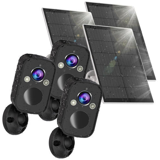 Cámaras de seguridad Rraycom (paquete de 3) inalámbricas para exterior...