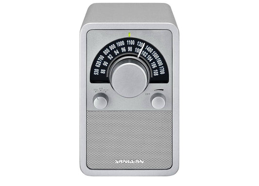 Radio de mesa de madera Sangean WR-15SR AM/FM (plateada)