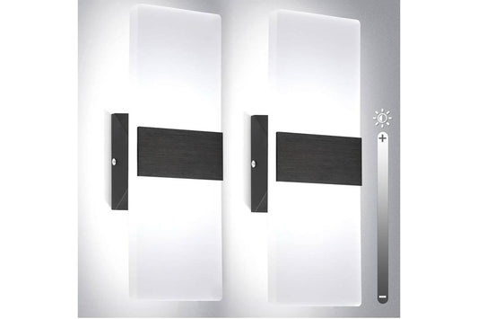 TRLIFE Apliques de pared regulables, moderno juego de 2 lámparas de pa...