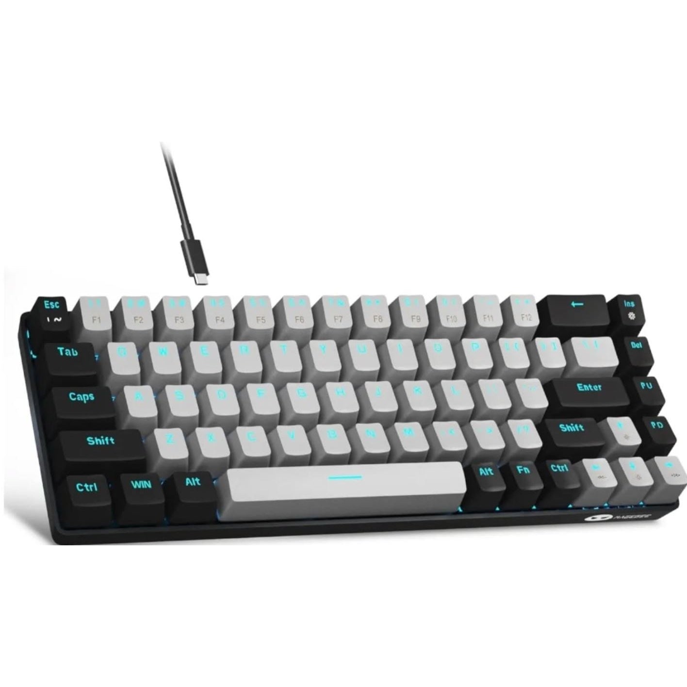 Teclado MageGee MK-Box -  portátil 60% mecánico para juegos, retroilumi...