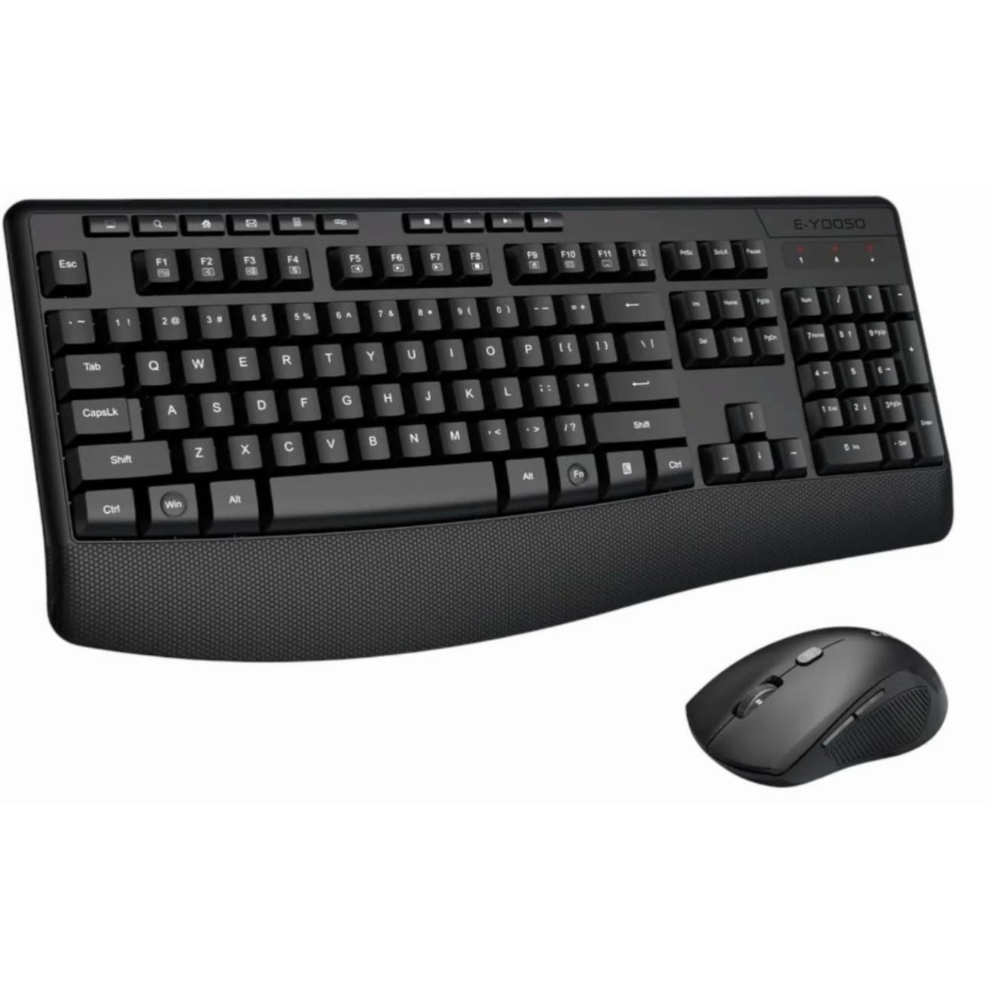 Teclado E-YOOSO - Combo de teclado y mouse inalámbricos, teclado inalámbrico e...